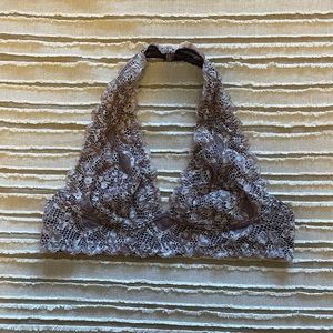 Free People Lace Halter Bra